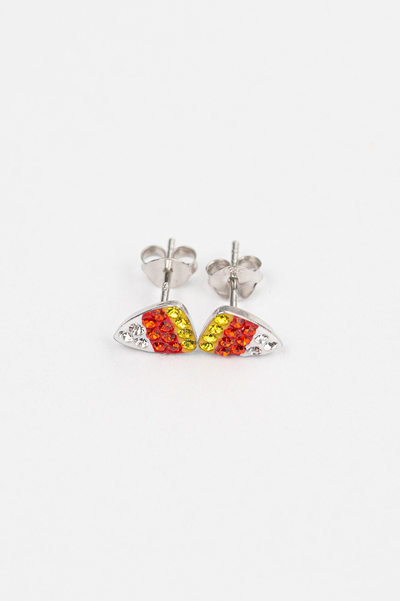 Original Candy Corn Crystal Stud Earrings | Annie and Sisters | sister stud earrings, for kids, children's jewelry, kid's jewelry, best friend