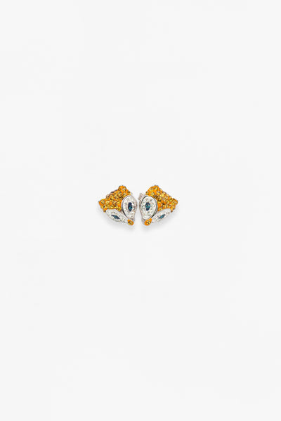 Fox Crystal Silver Stud Earrings | Annie and Sisters