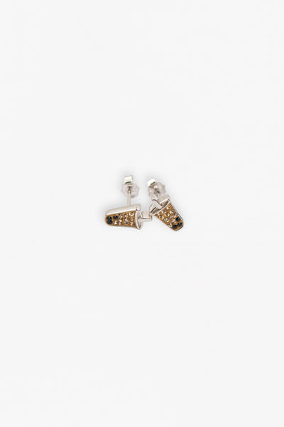 Boba Tea Crystal Silver Stud Earrings | Annie and Sisters