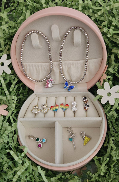 Round Jewelry Portable Case
