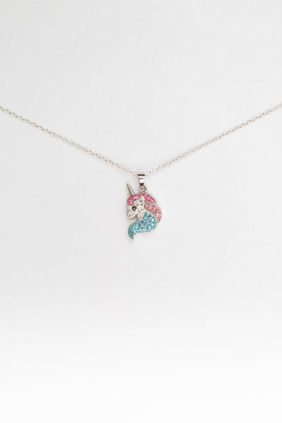 Unicorn Crystal Sterling Silver Necklace Set | Annie and Sisters