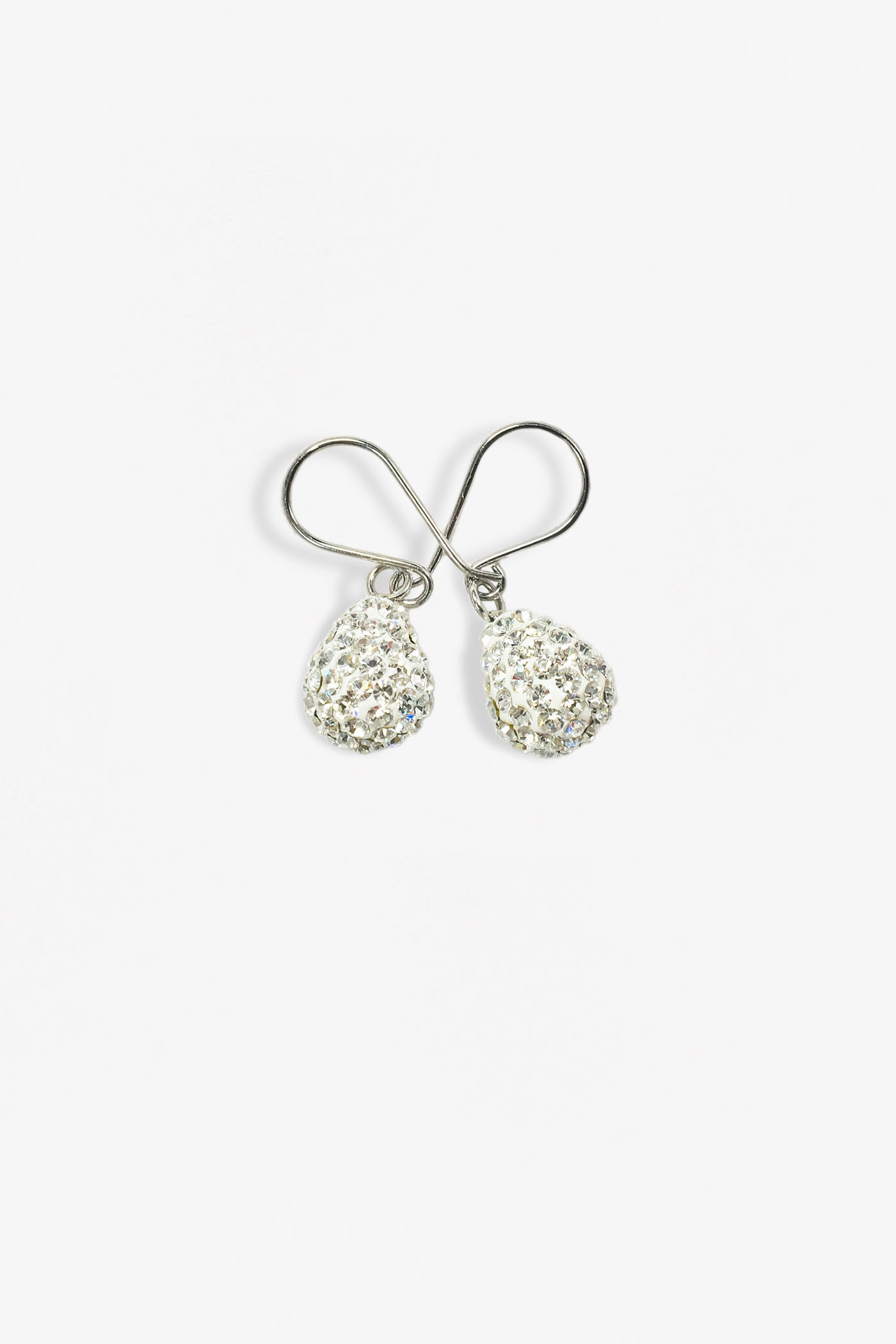 Swarovski Crystal Mini Teardrop Sterling Silver Earrings in Clear | Annie and Sisters