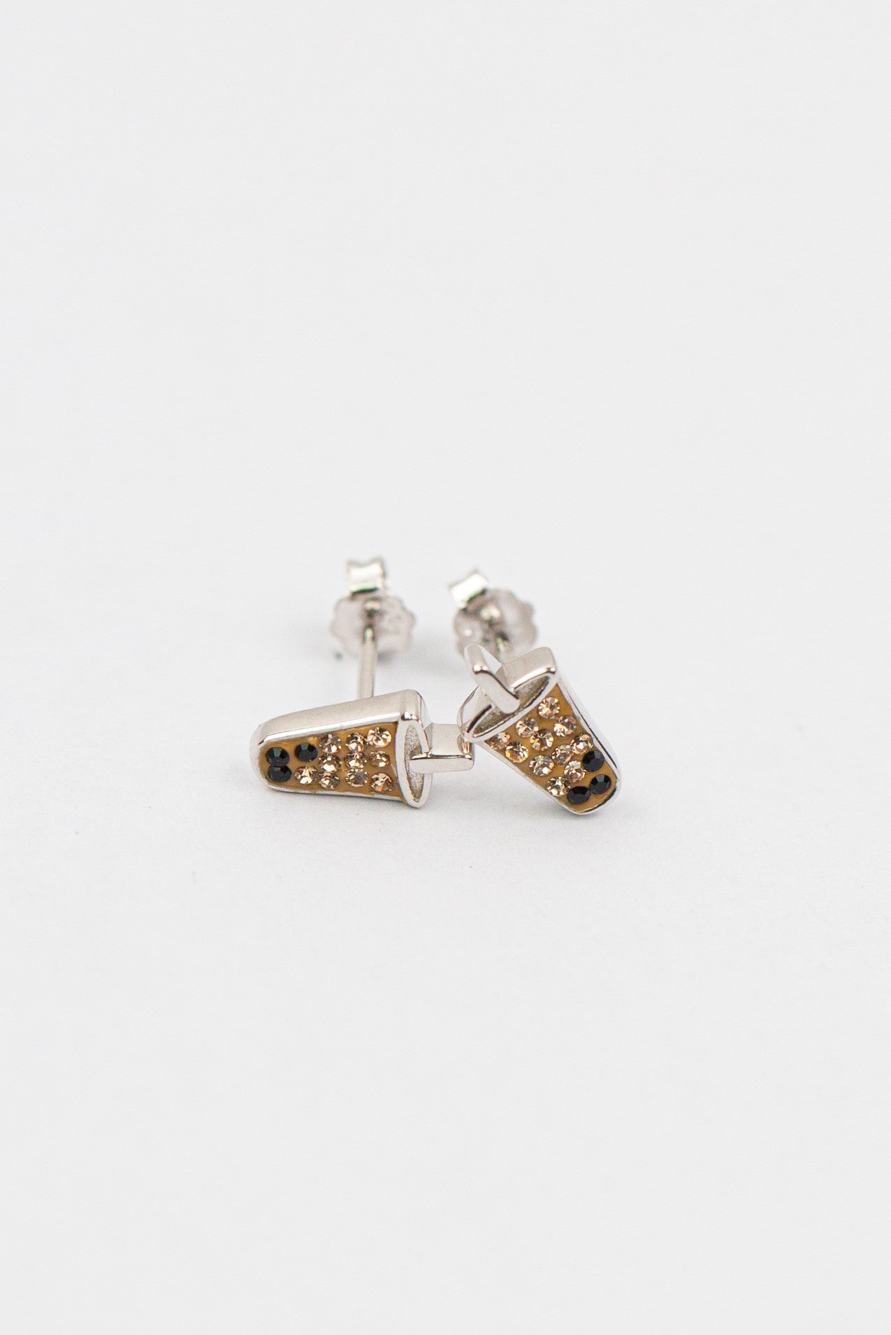 Boba Tea Crystal Silver Stud Earrings | Annie and Sisters