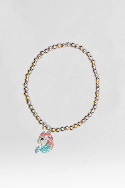 Unicorn Crystal Sterling Silver Bracelet | Annie and Sisters