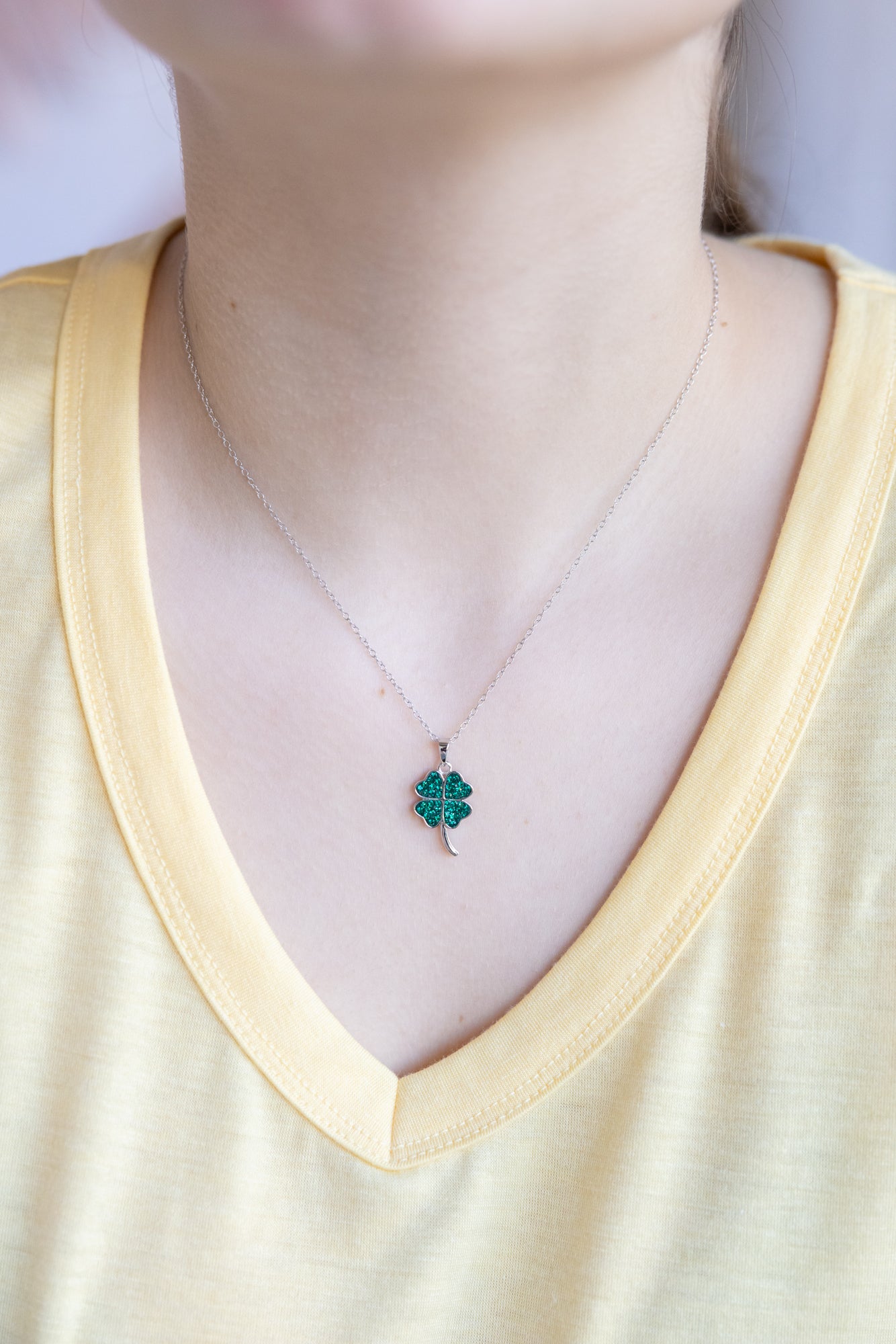 Cloverleaf Crystal Sterling Silver Necklace | Annie and Sisters