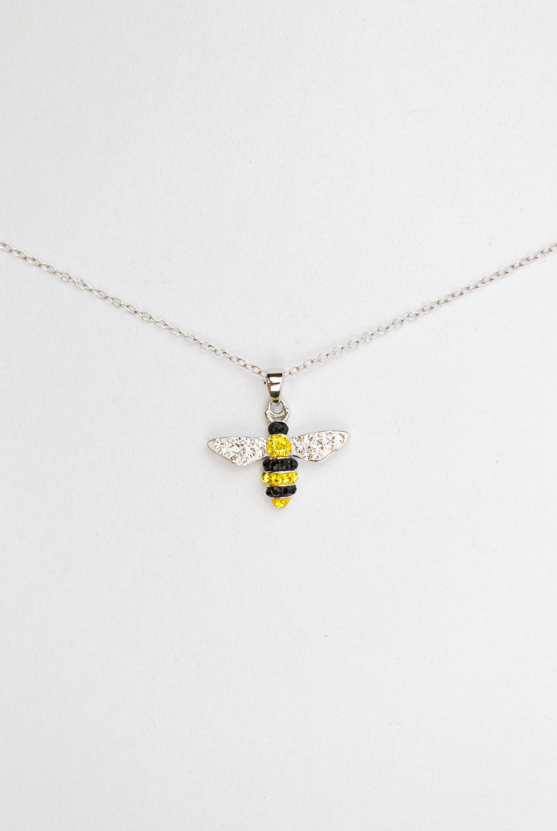 Bumblebee Crystal Sterling Silver Necklace | Annie and Sisters