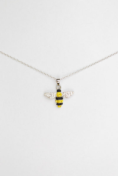 Bumblebee Crystal Sterling Silver Necklace | Annie and Sisters