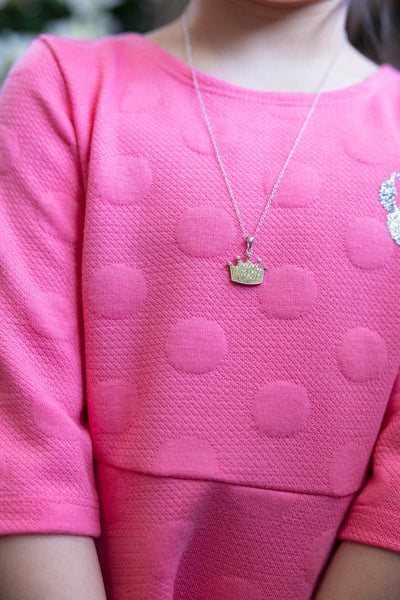Crown Crystal Sterling Silver Necklace | Annie and Sisters