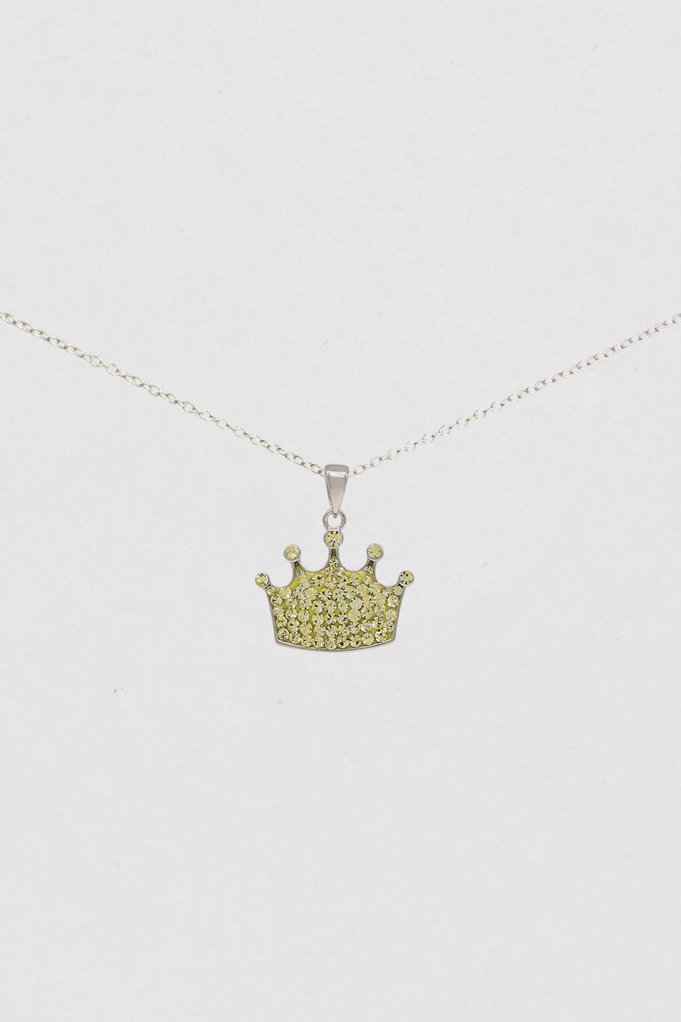 Crown Crystal Sterling Silver Necklace | Annie and Sisters 