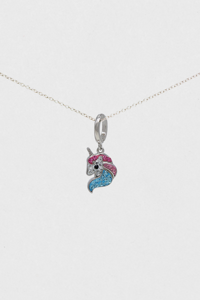 Crystal Unicorn Sterling Silver Charm | Annie and Sisters