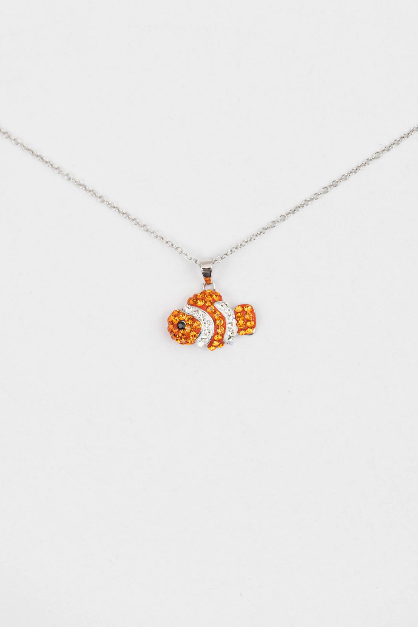 Clownfish Crystal Sterling Silver Necklace | Annie and Sisters