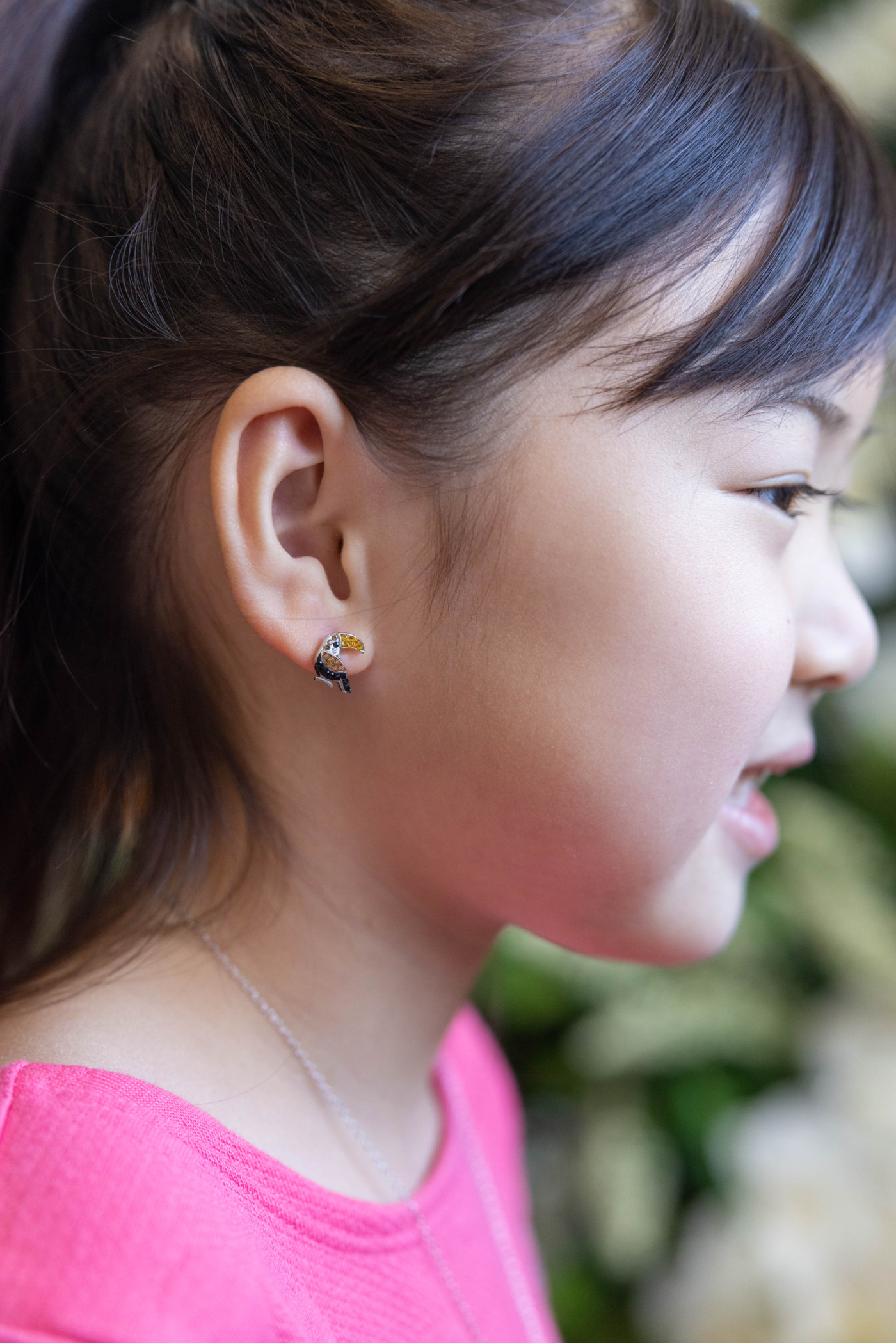 Toucan Crystal Sterling Silver Earrings | Annie and Sisters