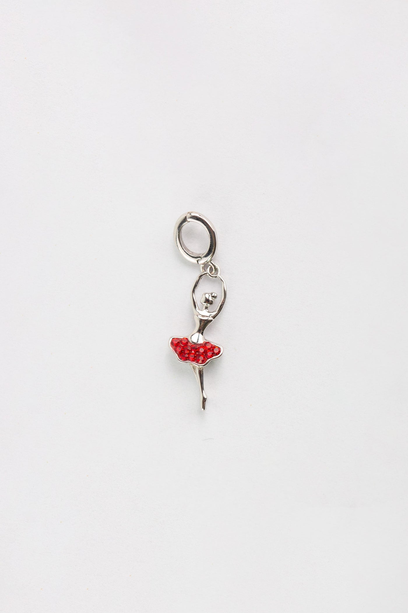 Ballerina Pirouette  (Passé Pose) Crystal Sterling Silver Charm | Annie and Sisters