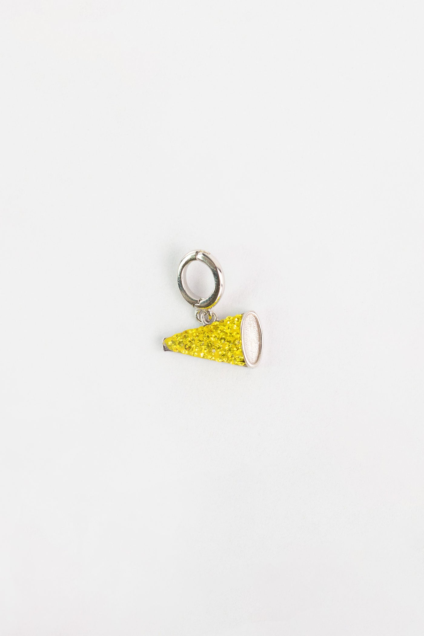 Cheer Megaphone Crystal Sterling Silver Charm in Citrine | Annie and Sisters