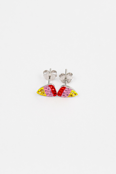 Cherry Candy Corn Crystal Stud Earrings | Annie and Sisters