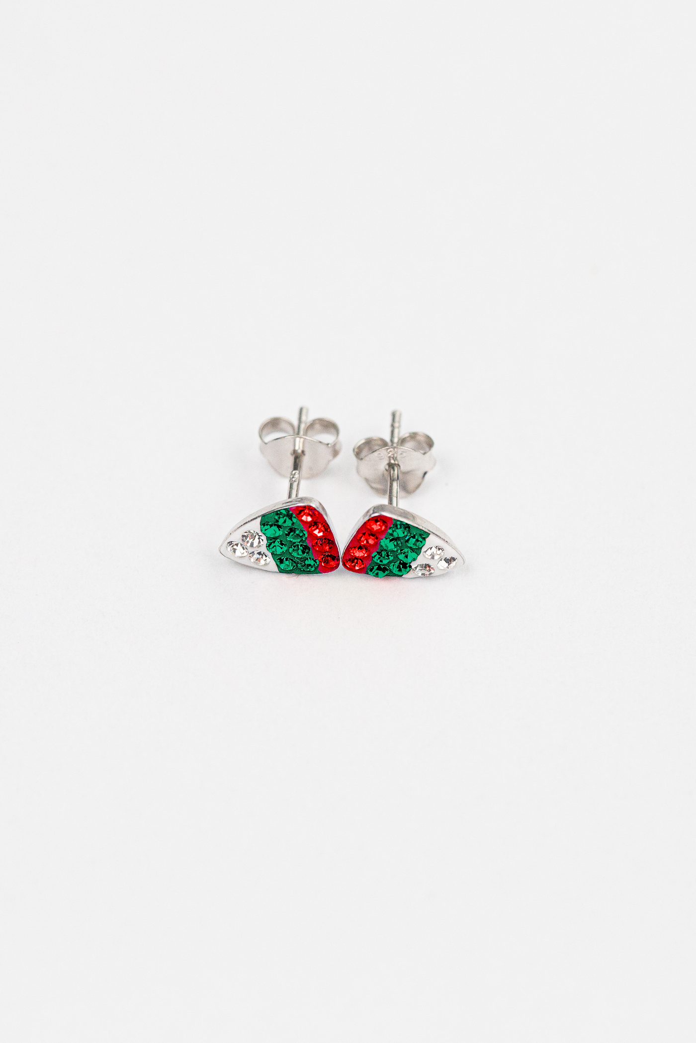Holiday Christmas Candy Corn Crystal Stud Earrings | Annie and Sisters