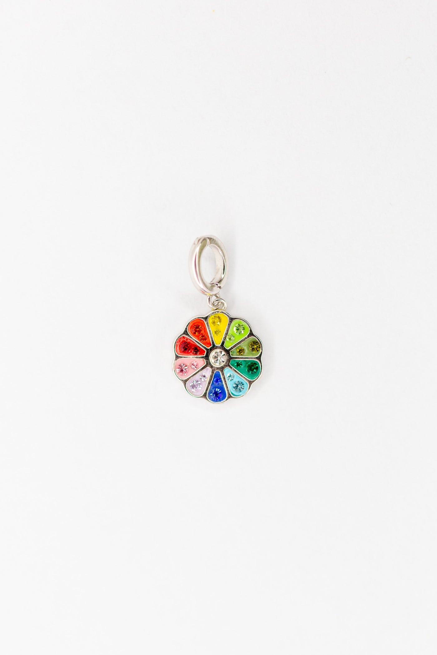 Flower Pop-It Toy Crystal Sterling Silver Charm | Annie and Sisters 