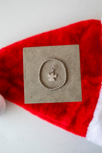 Clear White Angel Crystal Sterling Silver Charm | Annie and Sisters