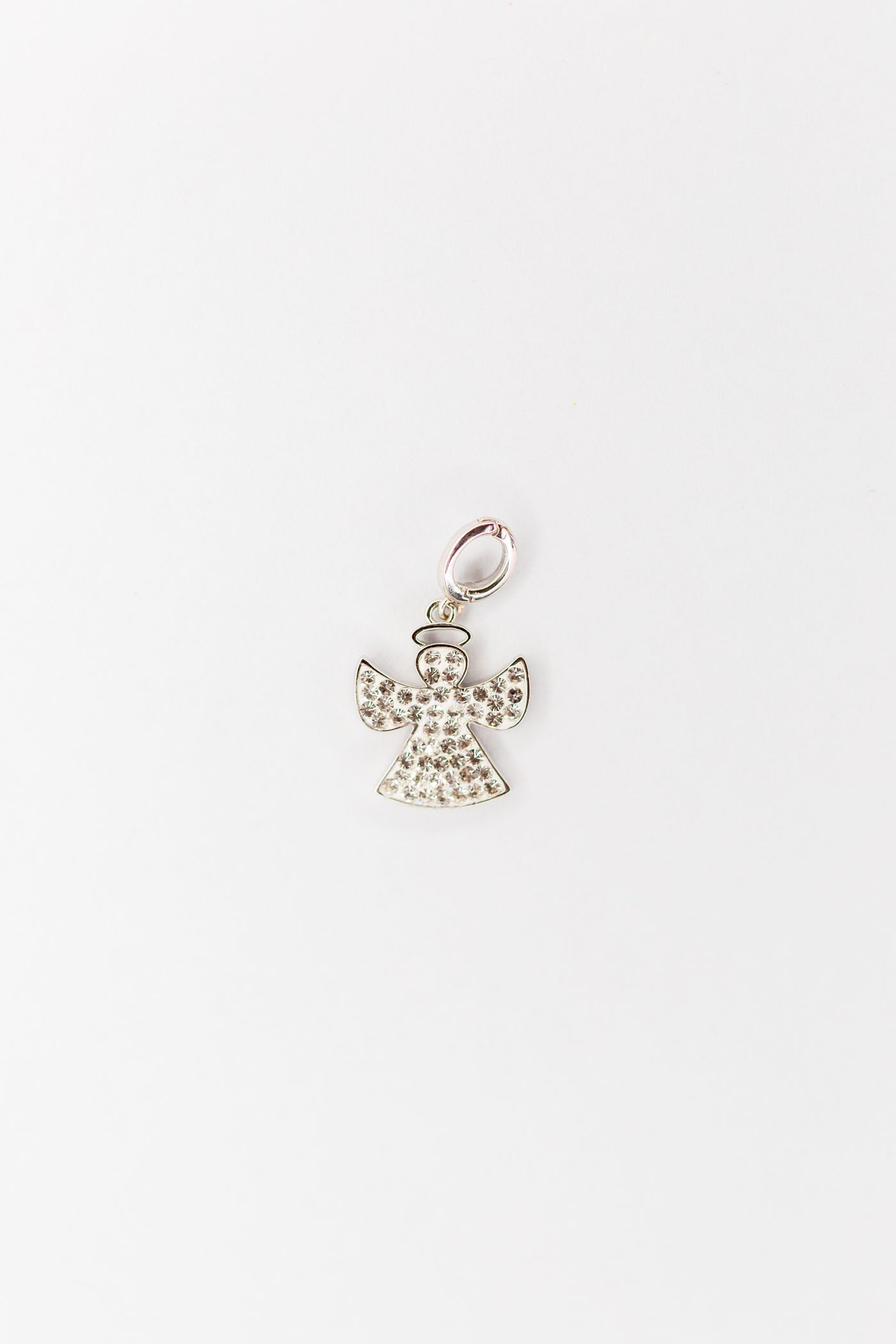 Clear White Angel Crystal Sterling Silver Charm | Annie and Sisters