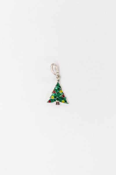 Christmas Tree Crystal Sterling Silver Charm | Annie and Sisters