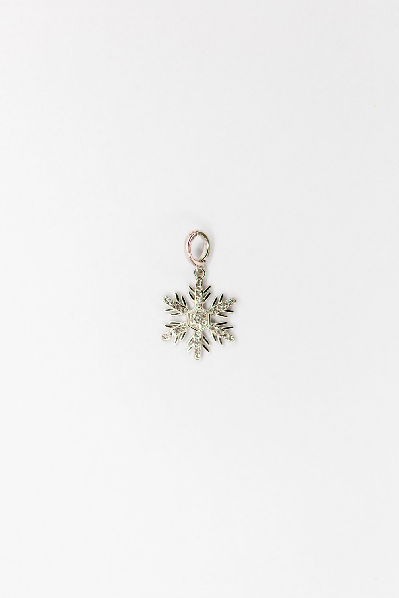 Snowflake Crystal Sterling Silver Charm | Annie and Sisters