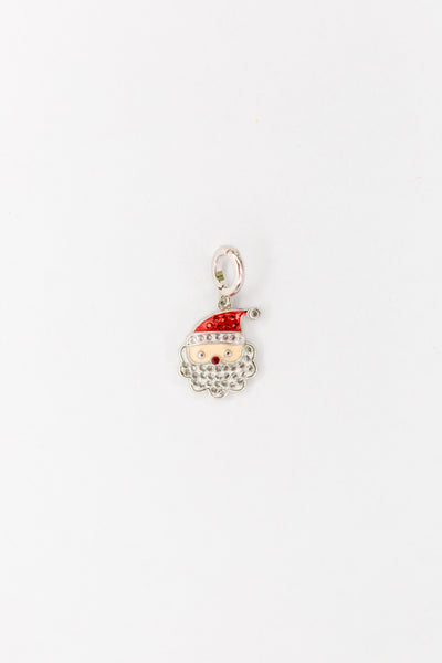 Santa Claus Crystal Sterling Silver Charm | Annie and Sisters
