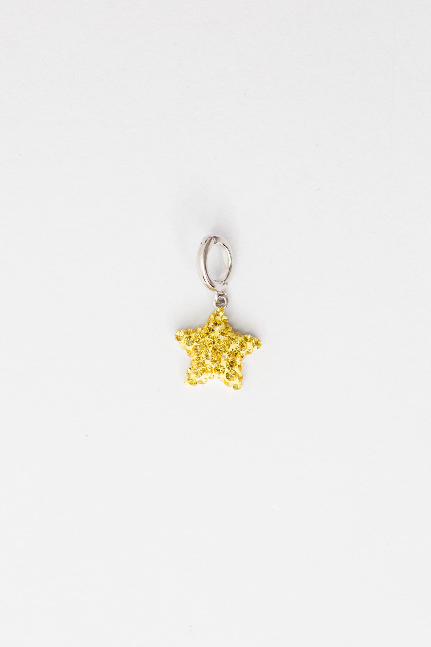 Yellow Star Crystal Sterling Silver Charm | Annie and Sisters