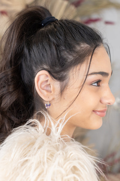 Butterfly Crystal Sterling Silver Necklace | Annie and Sisters