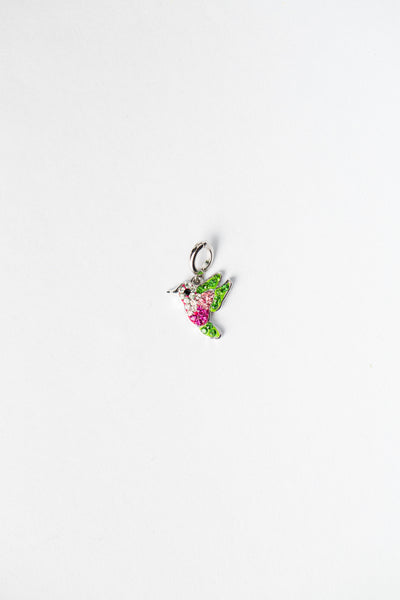 Hummingbird Crystal Sterling Silver Charm | Annie and Sisters