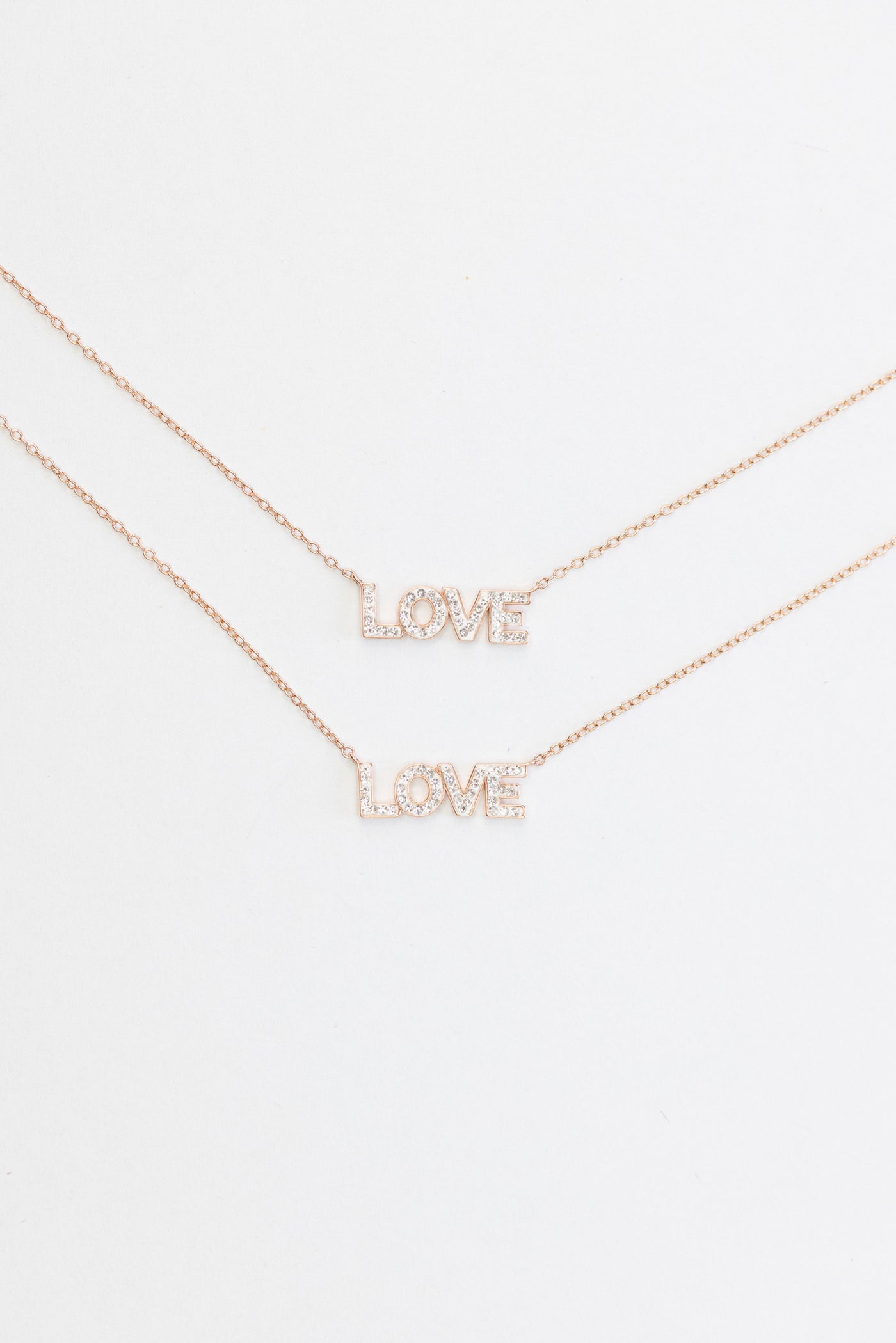LOVE Crystal Sterling Silver Necklace | Annie and Sisters