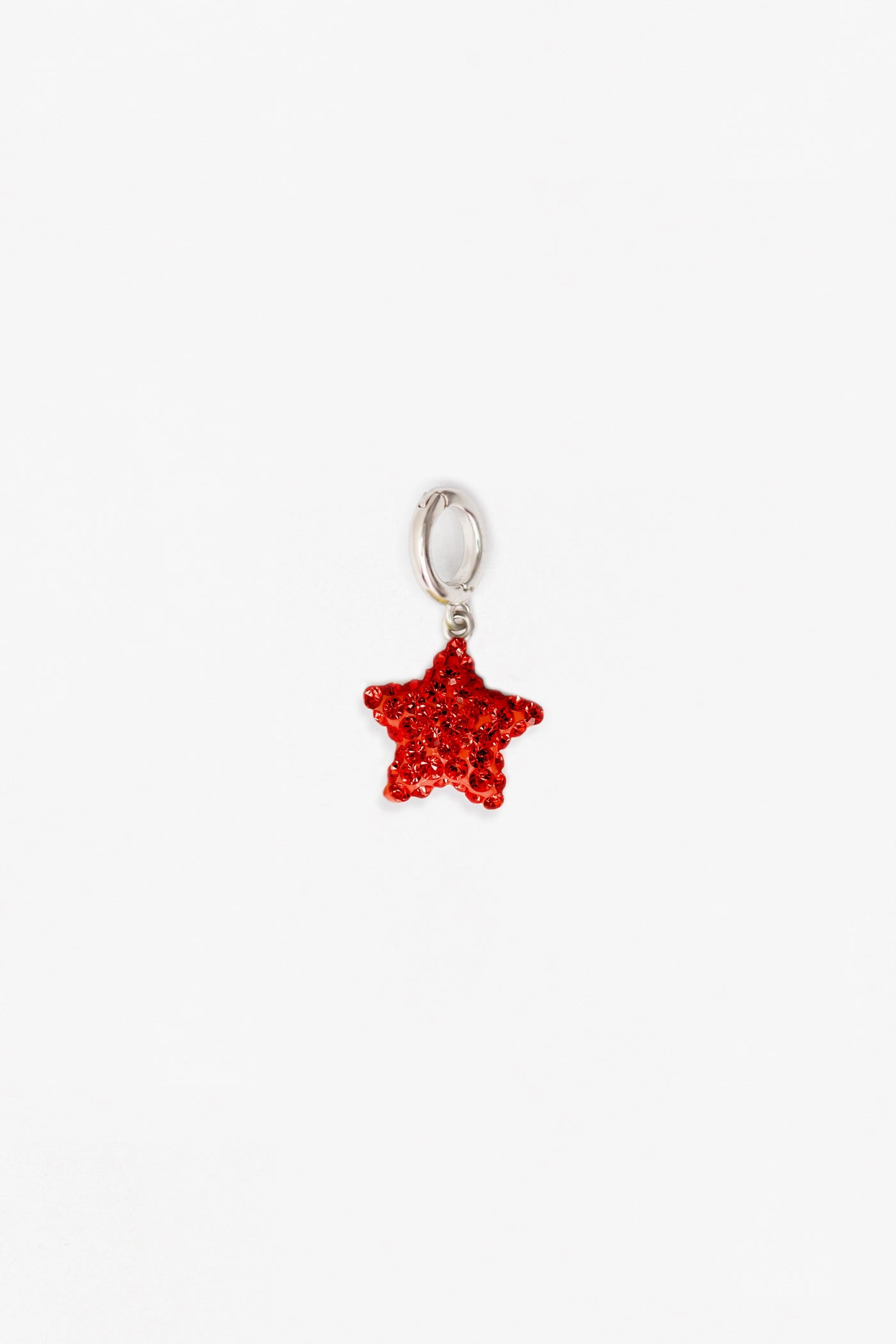 Red Star Crystal Sterling Silver Charm | Annie and Sisters