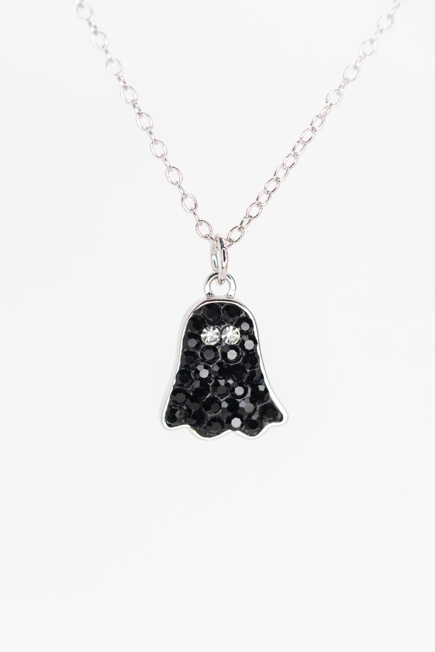 Black Ghosts of Black and White Ghosts Friendship Two Piece Ghost Necklace Set