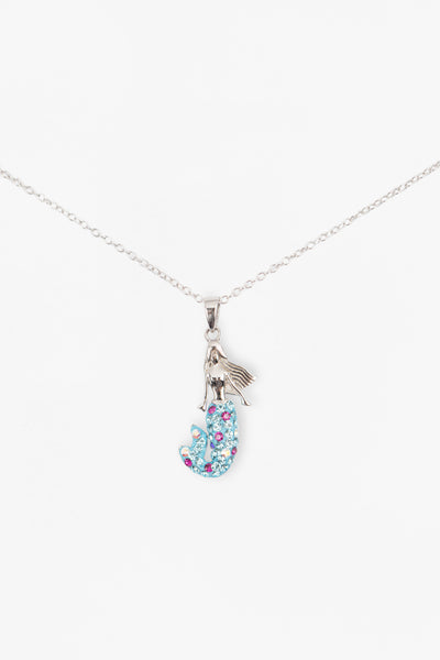 Mermaid Crystal Sterling Silver Necklace | Annie and Sisters