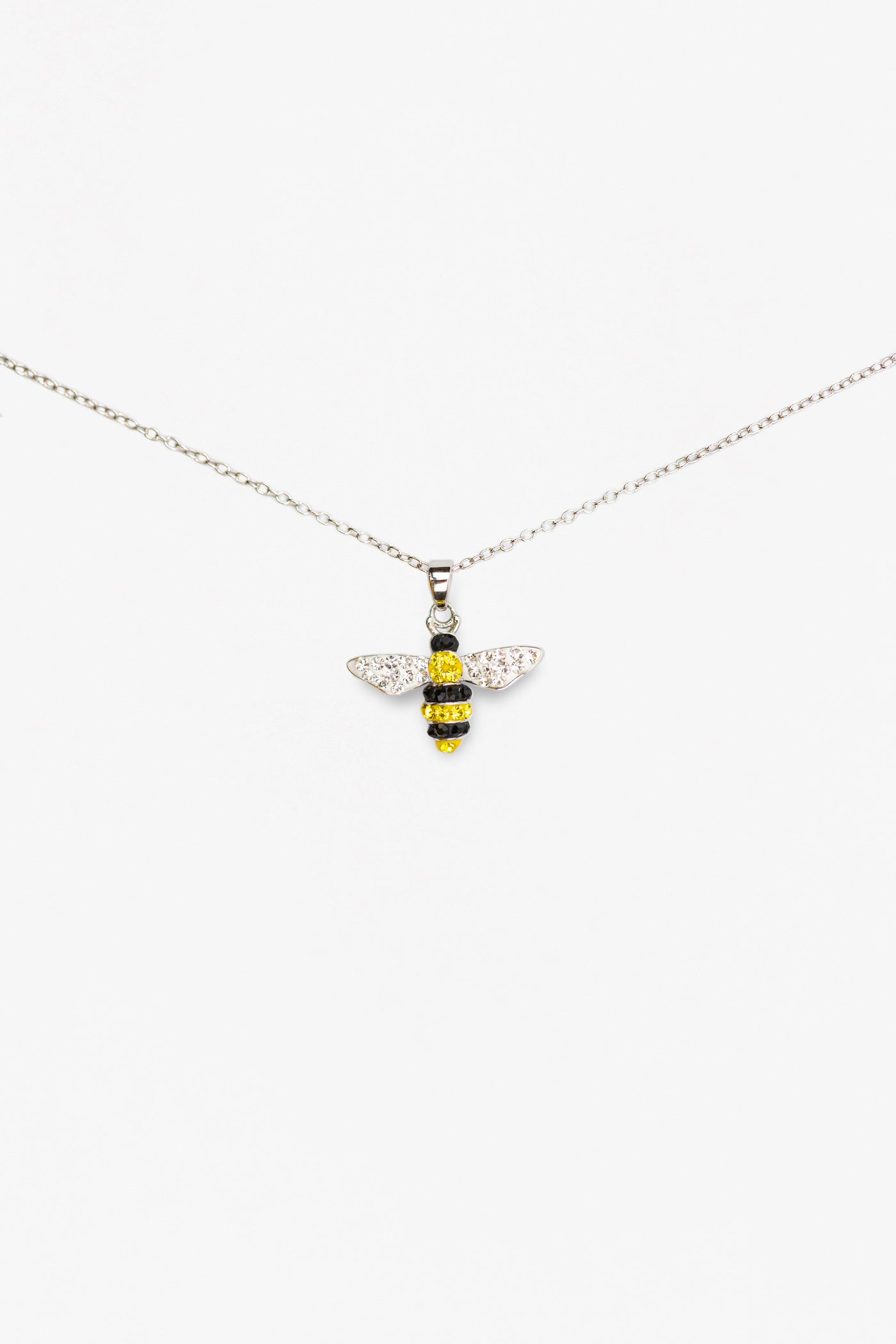 Bumblebee Crystal Sterling Silver Necklace | Annie and Sisters