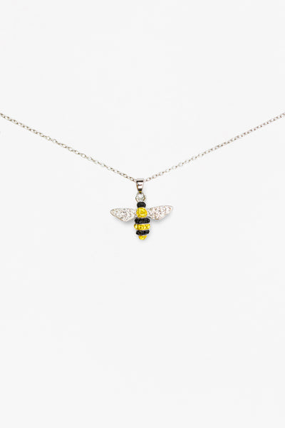 Bumblebee Crystal Sterling Silver Necklace | Annie and Sisters