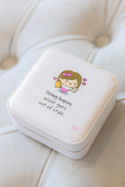 Being happy never goes out of style Jewelry Case | Annie and Sisters