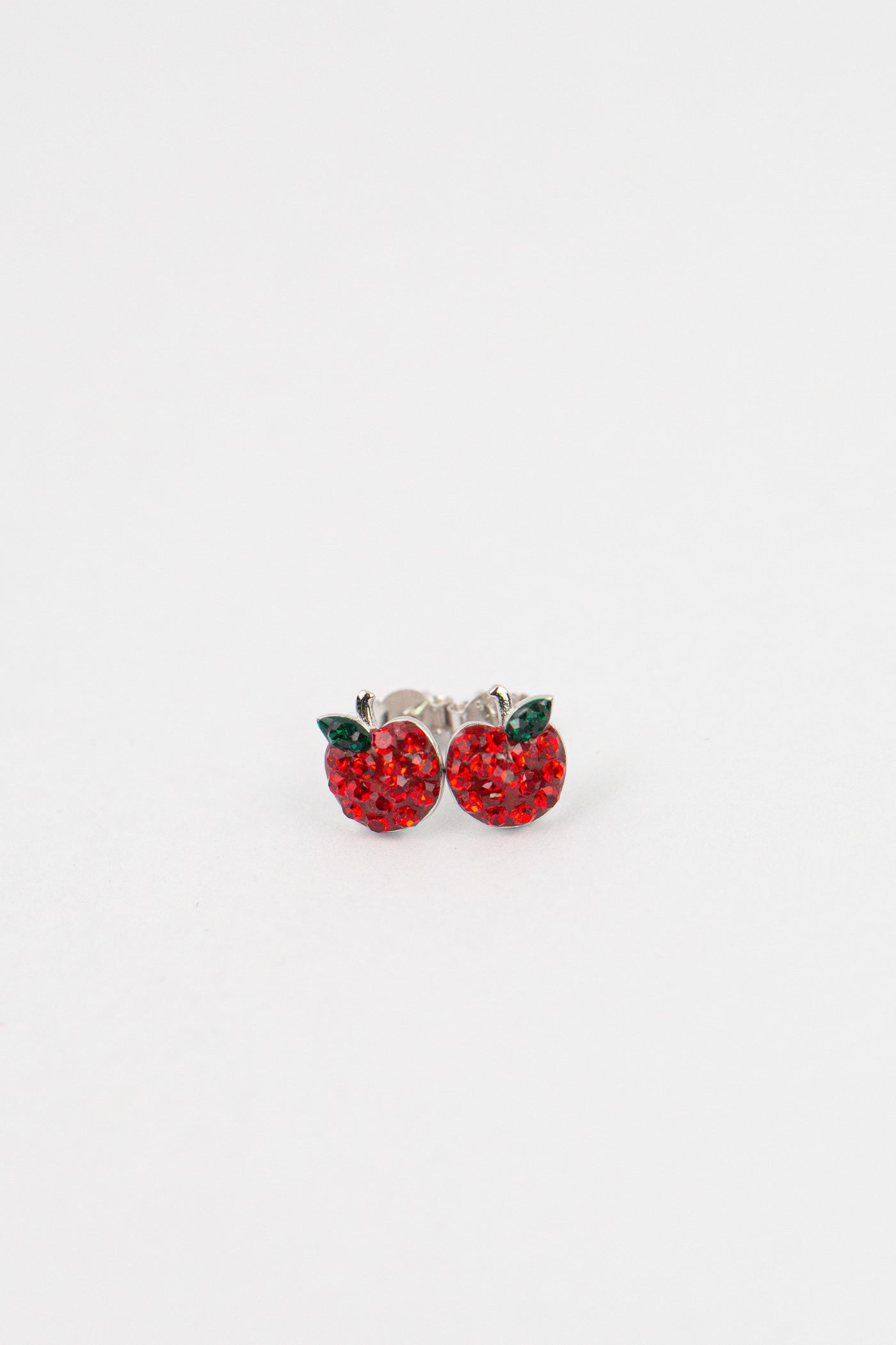 Apple Stud Sterling Silver Earrings | Annie and Sisters | sister stud earrings, for kids, children's jewelry, kid's jewelry, best friend