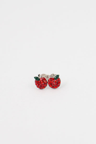 Apple Stud Sterling Silver Earrings | Annie and Sisters | sister stud earrings, for kids, children's jewelry, kid's jewelry, best friend