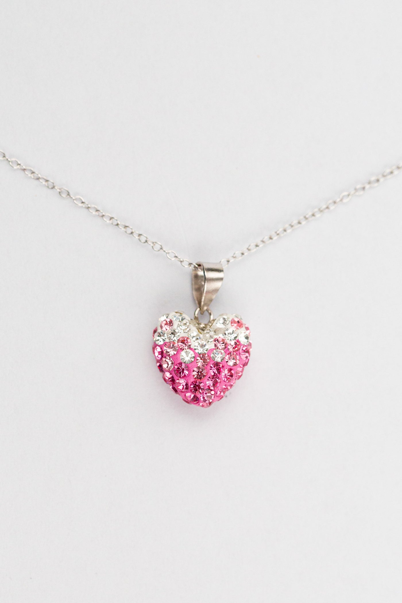 Buy Swarovski Crystal Light Rose Pink Heart Pendant Necklace Sterling  Silver, Pink Crystal Heart Necklace, Gift for Wife, Mum/ Valentine Gift  Online in India - Etsy