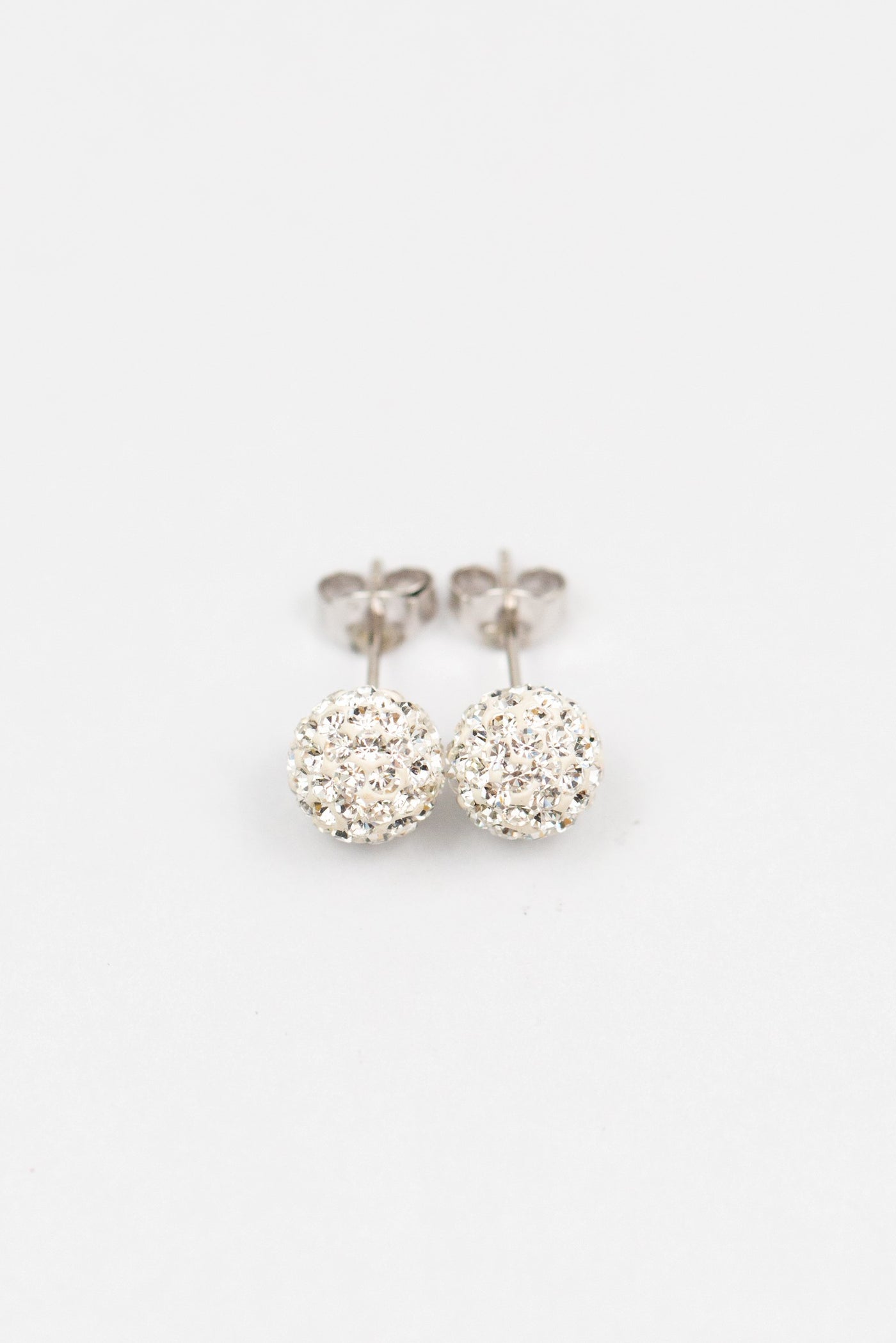 8mm Disco Ball Stud clear crystal Earrings | Annie and Sisters | sister stud earrings, for kids, children's jewelry, kid's jewelry, best friend
