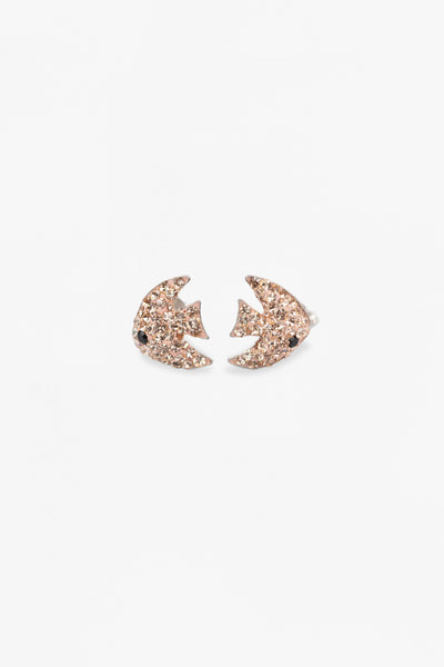 Coral Fish Crystal Sterling Silver Stud Earrings | Annie and Sisters