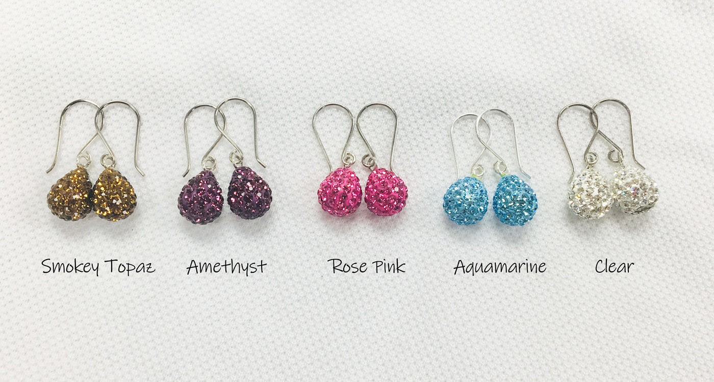 Swarovski Crystal Mini Teardrop Sterling Silver Earrings | Annie and Sisters