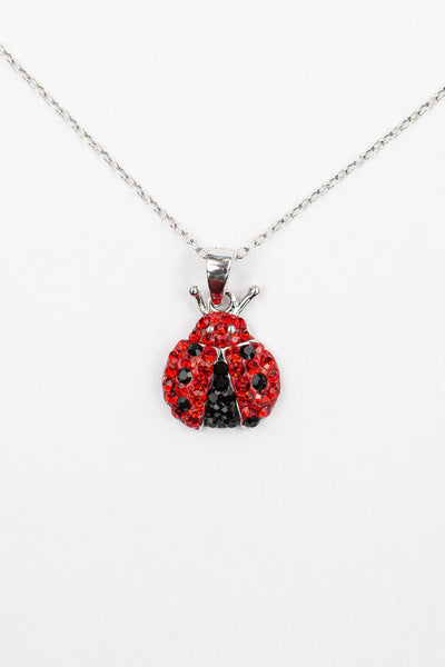 Red Crystal Ladybug Necklace | Annie and Sisters