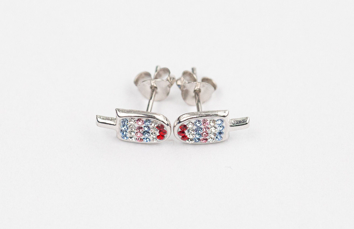 Popsicle Crystal Stud Earrings | Annie and Sisters | sister stud earrings, for kids, children's jewelry, kid's jewelry, best friend