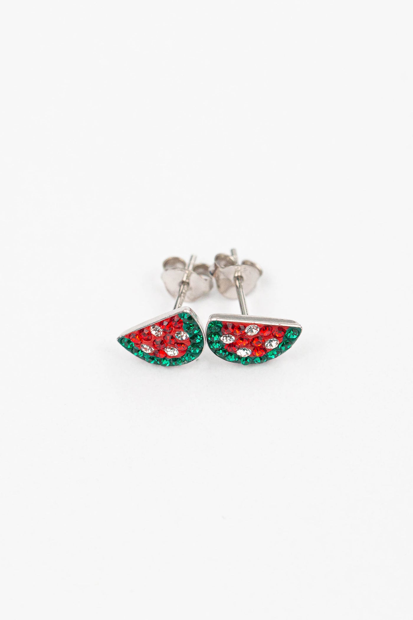 Watermelon Crystal Stud Earrings | sister stud earrings, for kids, children's jewelry, kid's jewelry, best friend