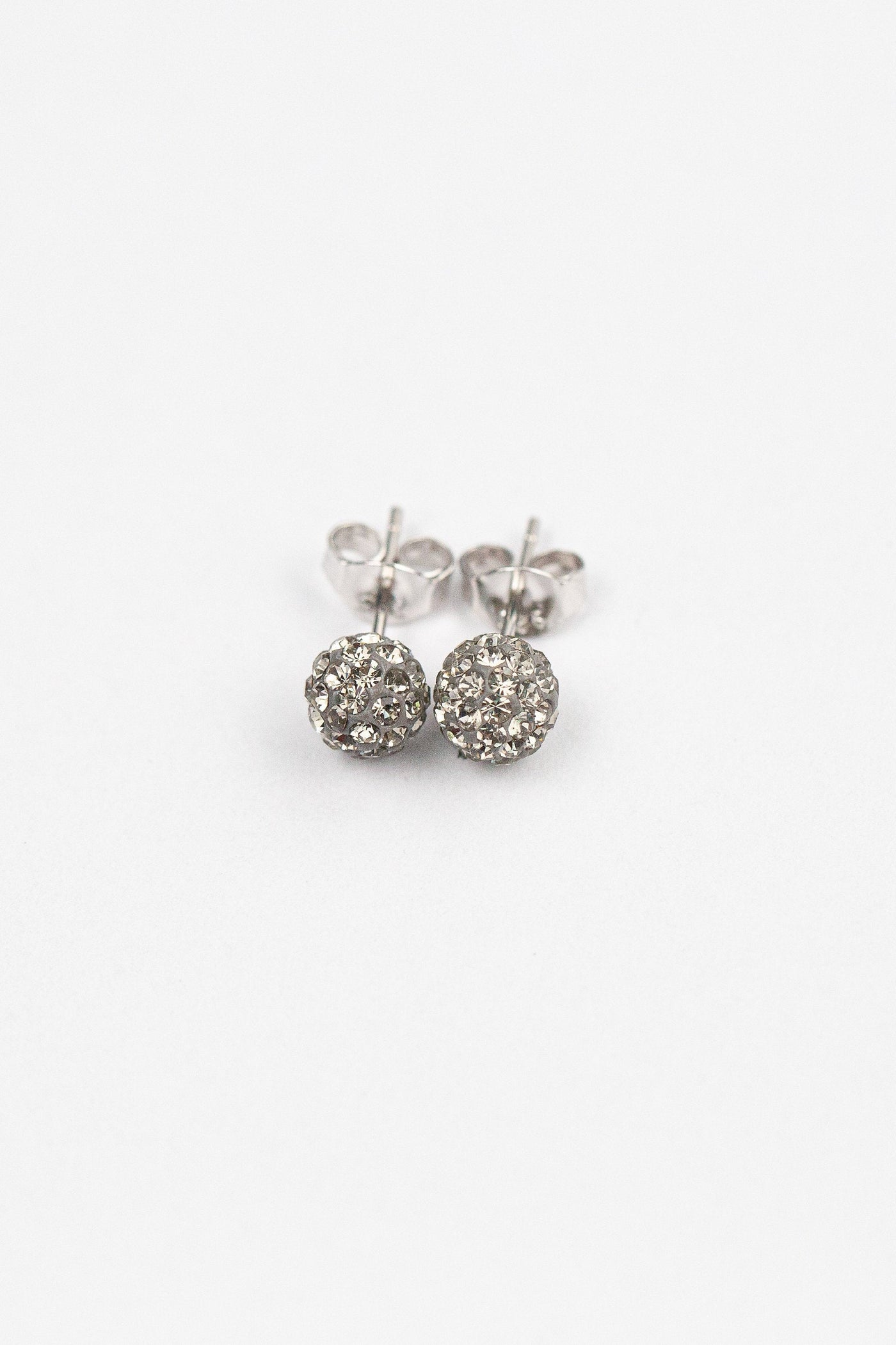 6mm Disco Ball Stud Earrings in Clear | Annie and Sisters | sister stud earrings, for kids, children's jewelry, kid's jewelry, best friend