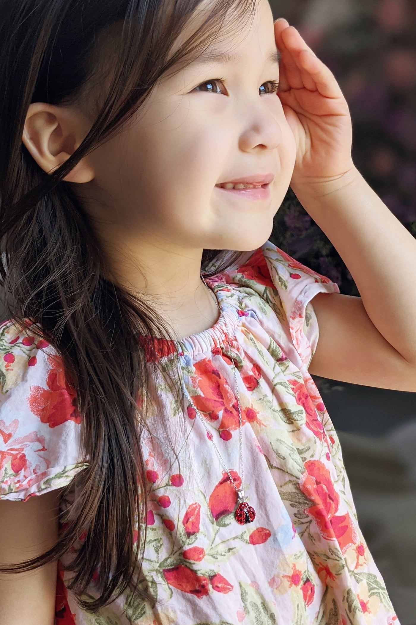 Red Crystal Ladybug Necklace | Annie and Sisters